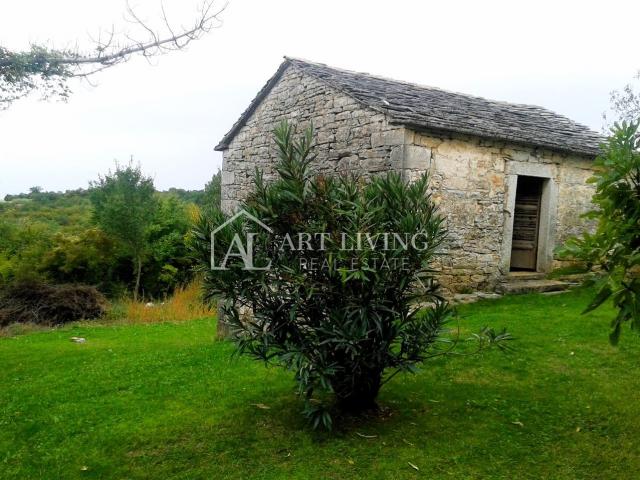 Istria, Oprtalj, surroundings - autochthonous Istrian stone house for renovation