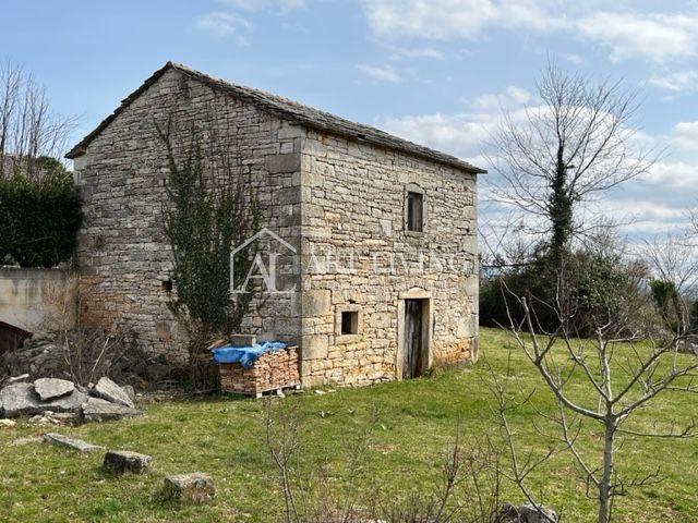 Istria, Oprtalj, surroundings - autochthonous Istrian stone house for renovation