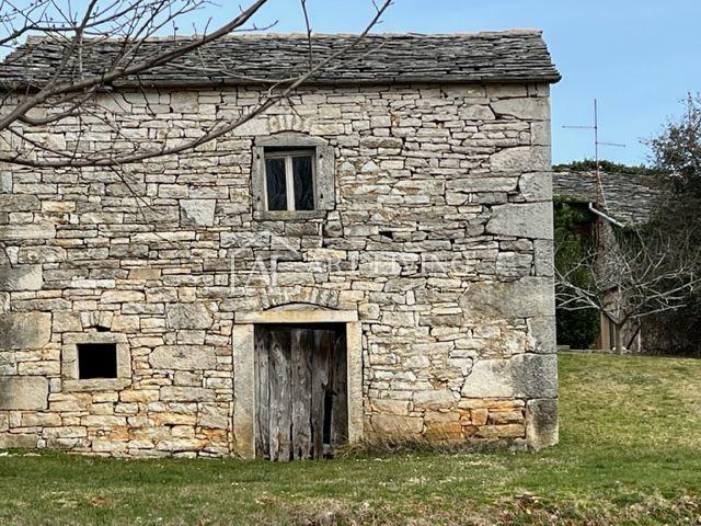 Istria, Oprtalj, surroundings - autochthonous Istrian stone house for renovation