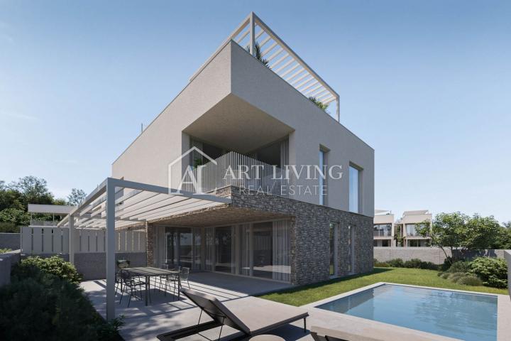 ISTRIEN, NOVIGRAD - UMGEBUNG - Moderne und attraktive Wohnung mit Dachterrasse, nur 300 m vom Meer e