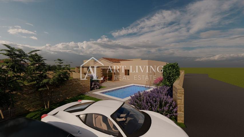 Istria, Novigrad, surroundings - attractive semi-detached house with swimming pool