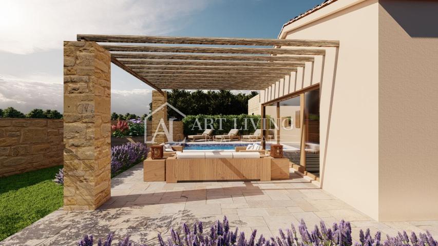 Istria, Novigrad, surroundings - attractive semi-detached house with swimming pool