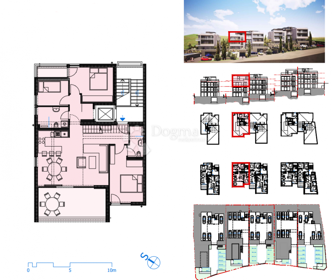 PENTHOUSE ON THE SECOND FLOOR OF A NEW BUILDING + ADDITION, R4-1