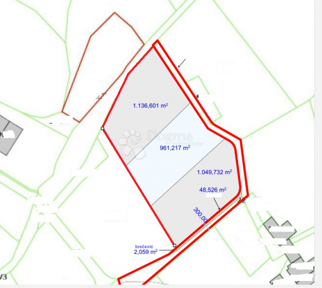 Samo kod nas! Atraktivno građevinsko zemljište 3150m2 u Palitu na Rabu