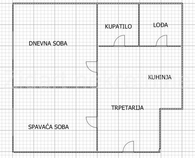 Zemun, centar, dvosoban stan od 63m2