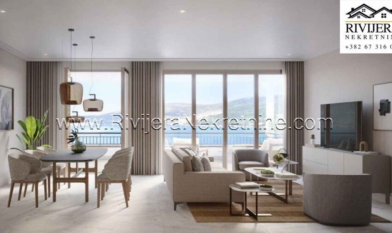 For sale one-bedroom apartment in Marina Village K403 Lustica Bay