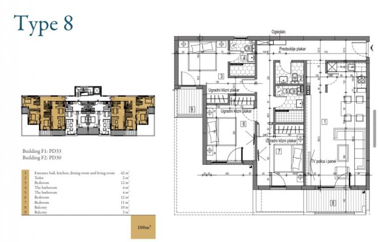 Huge complex of apartments by the sea, Kotor, Dobrota