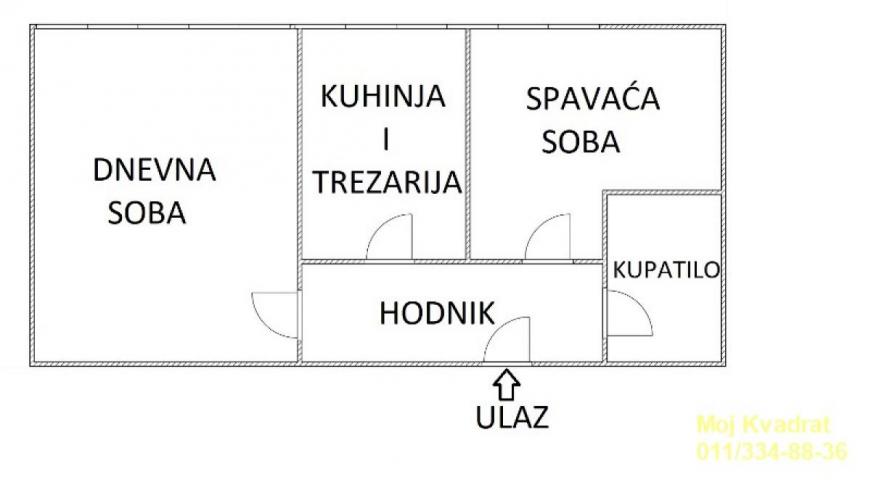 Voždovac, Autokomanda - Triše Kaclerovića, 56m2