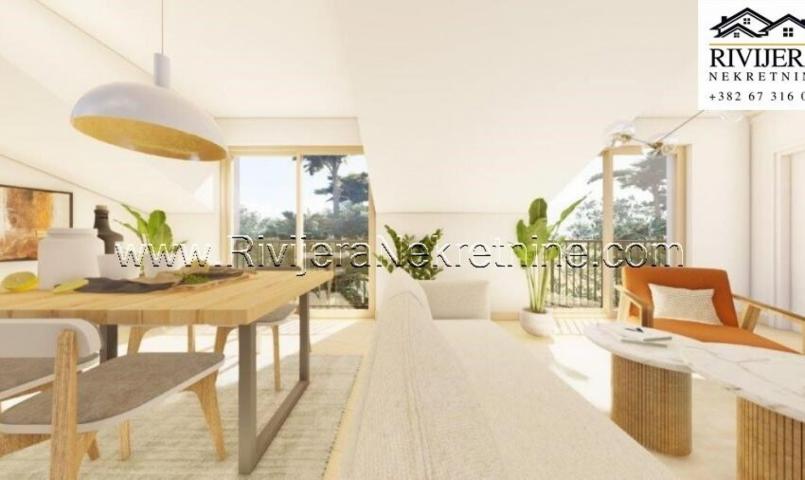 For sale two-bedroom penthouse apartment Dumidran Tivat