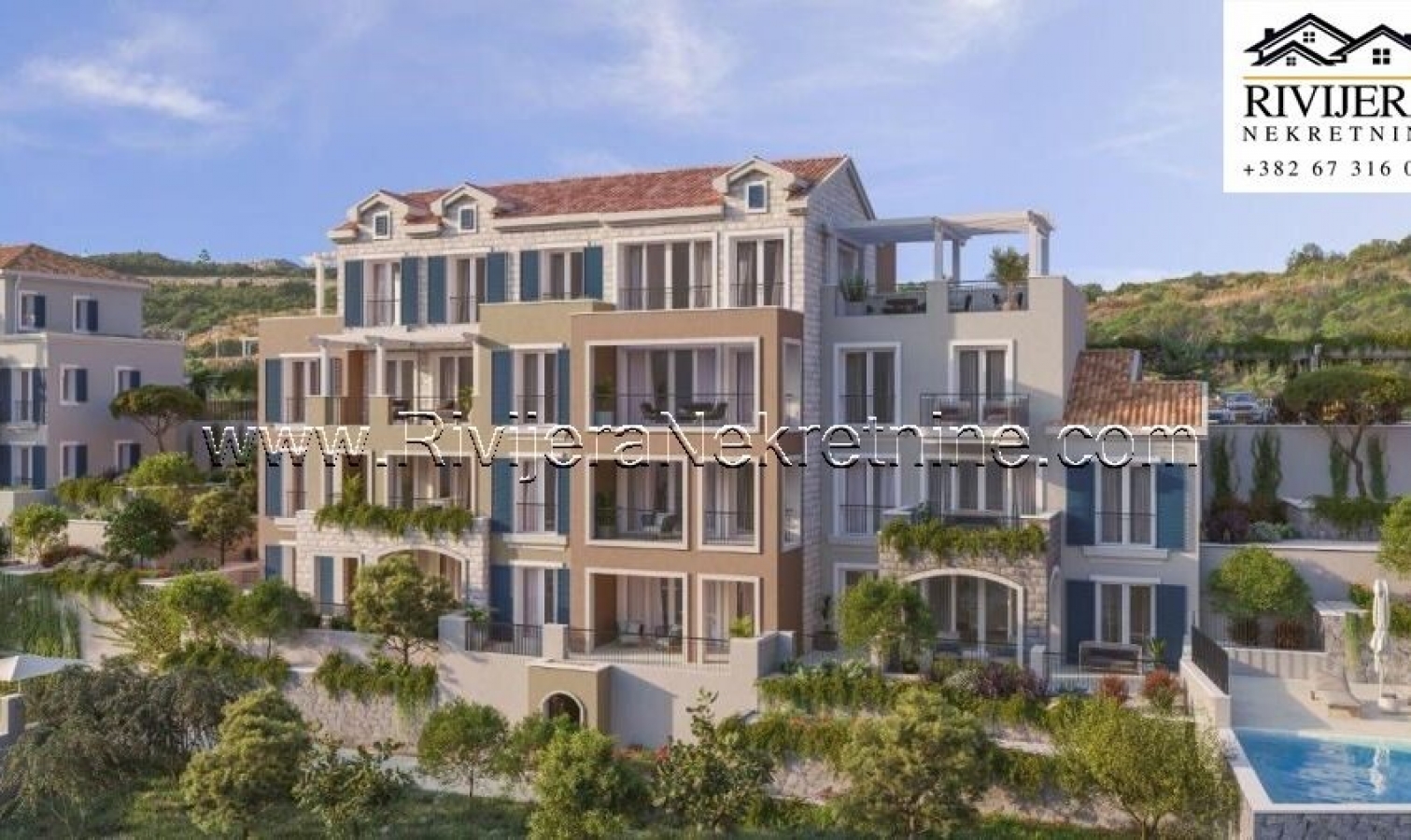 For sale one-bedroom apartment in Marina Village K403 Lustica Bay