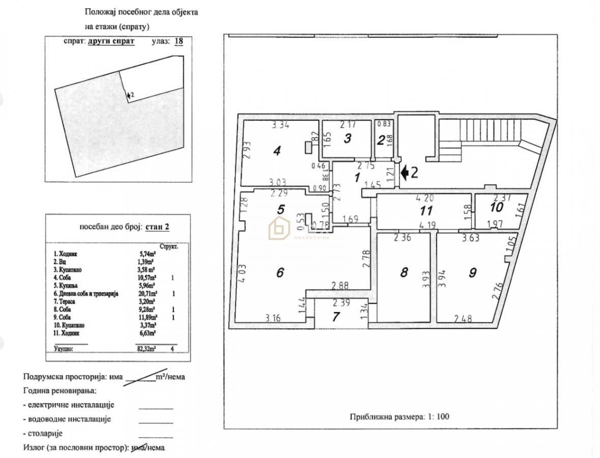 Stan, 82m2, Centar