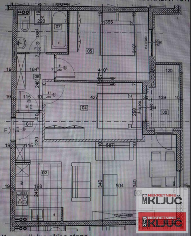 NOVO NASELJE, 59m2, Trosoban, Novogradnja, Namešten