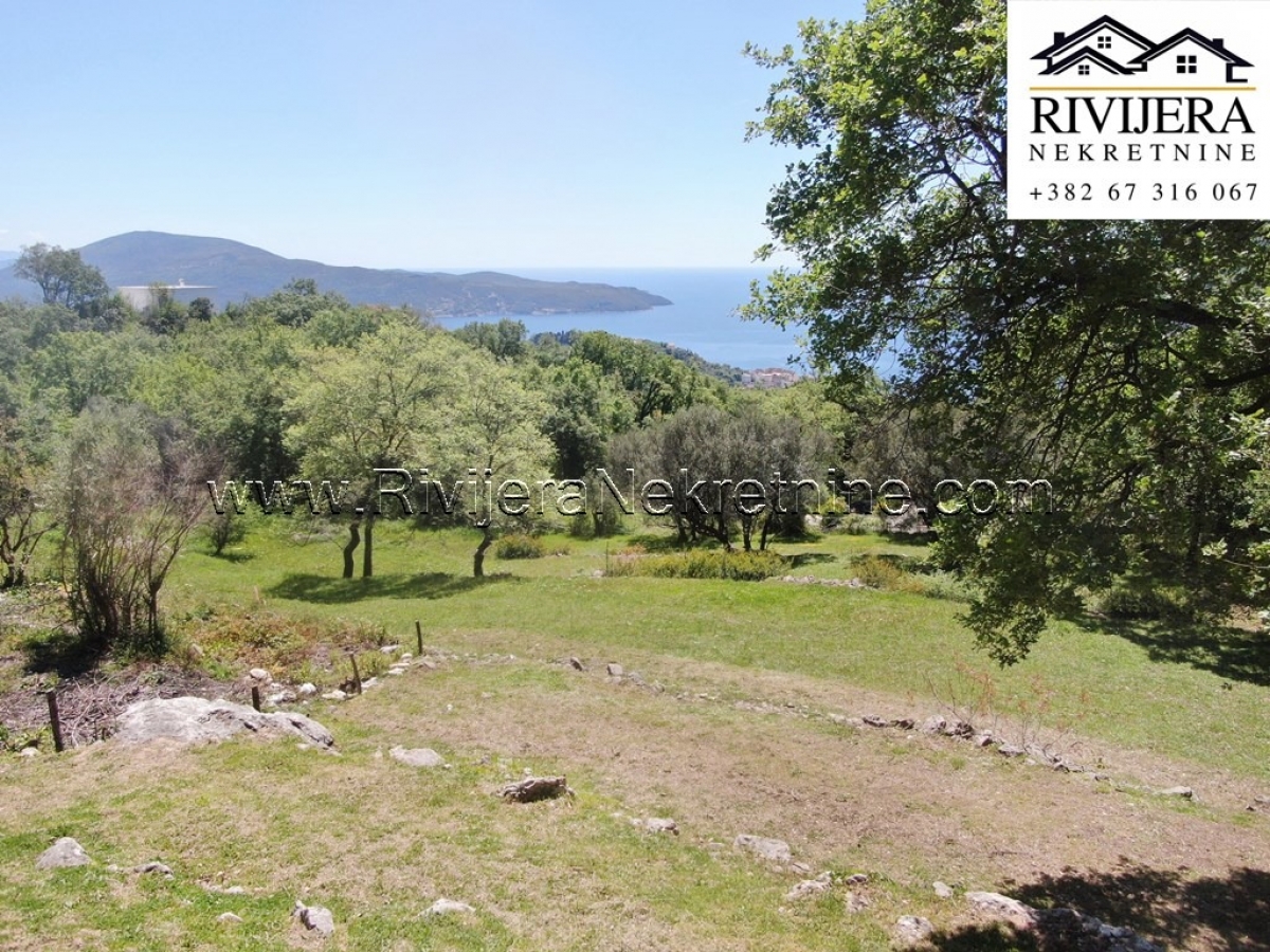 Prodaja zemljiste sa pogledom na more Trebesin Herceg Novi