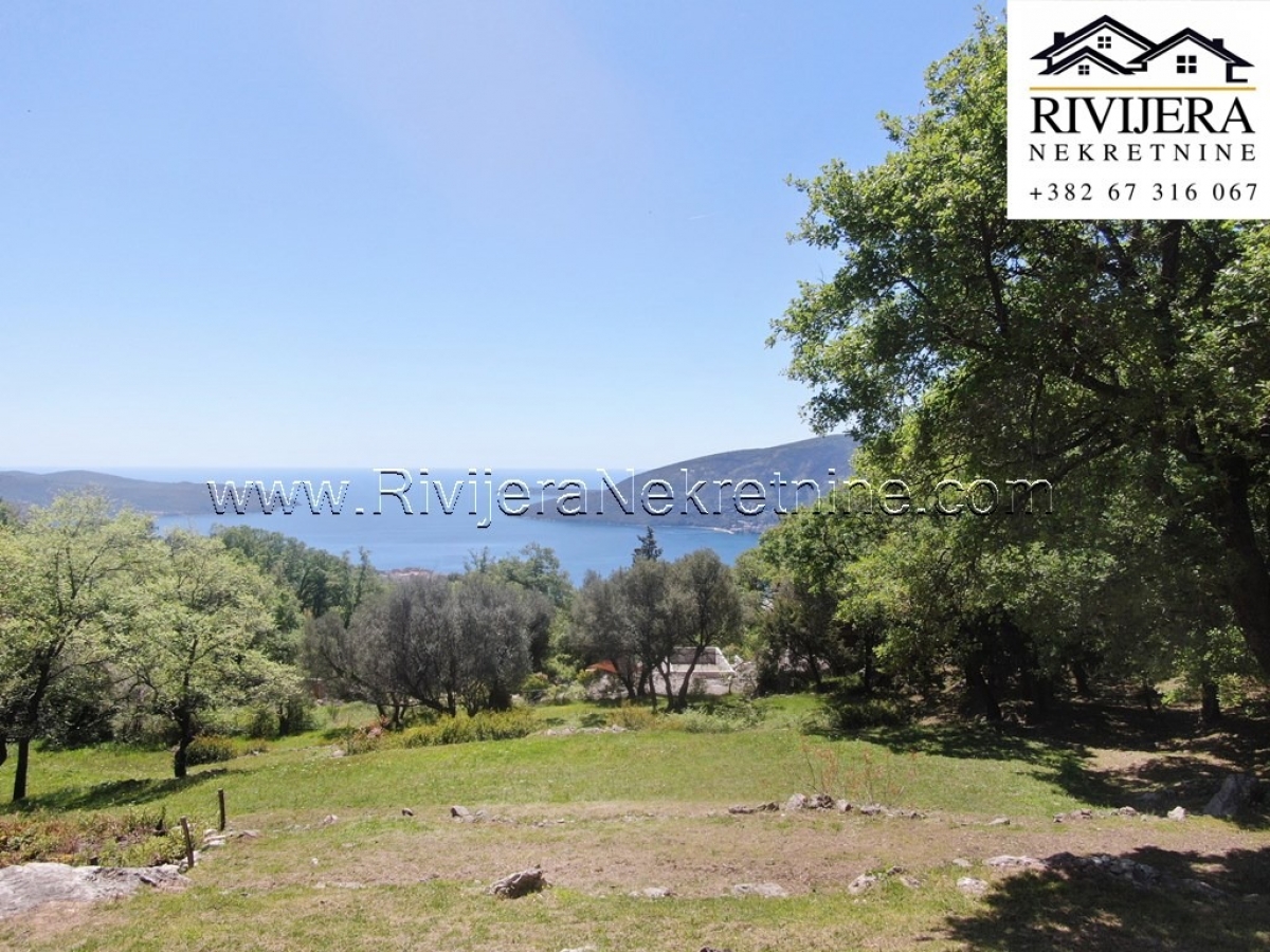 Prodaja zemljiste sa pogledom na more Trebesin Herceg Novi