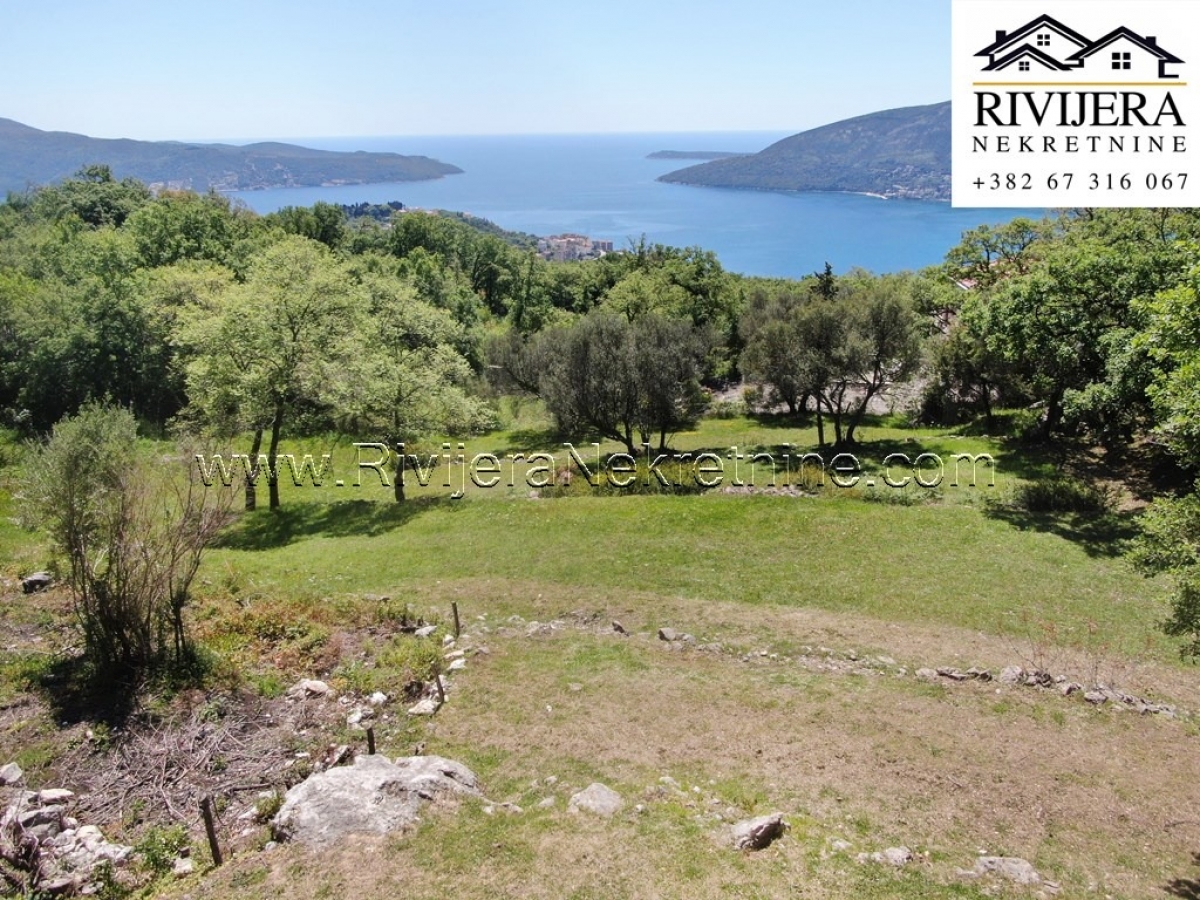 Prodaja zemljiste sa pogledom na more Trebesin Herceg Novi