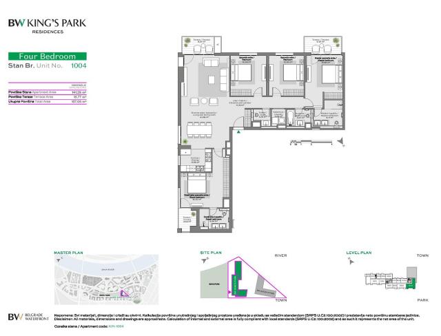 EKSKLUZIVAN PETOSOBAN STAN - BW KINGS PARK RESIDENCES