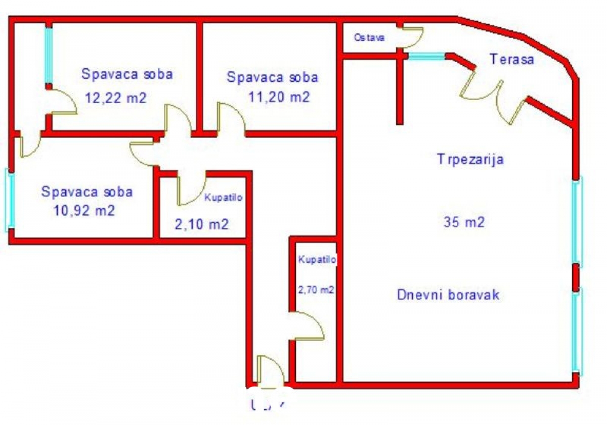 4 Četvorosoban stan NOVI SAD, 265200€