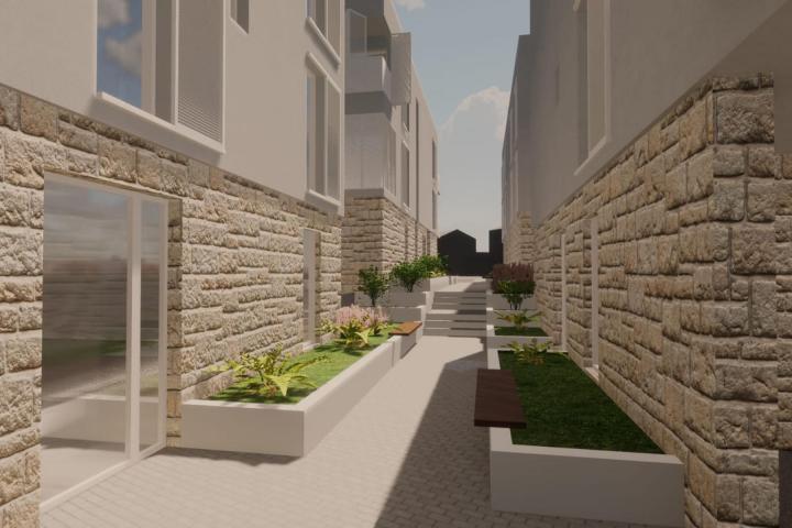 Zadar, Vir – Dvoetažni apartman C2 površine 81, 07 m2 s pripadajućom krovnom terasom površine 30 m2 