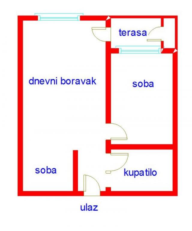 1. 5 Jednoiposoban stan NOVI SAD, 88580€