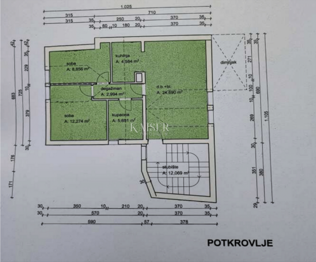 Mali Lošinj, neu gebaute Wohnung im Herzen der Stadt