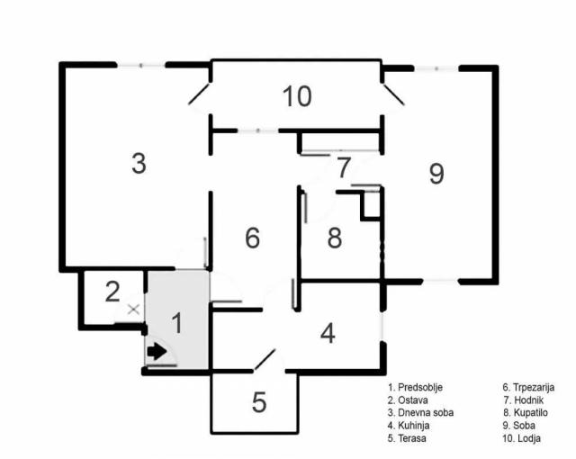 Bežanijska kosa II, Peđe Milosavljevića, 65m2, 2. 0, 6/7, CG, uknj. 