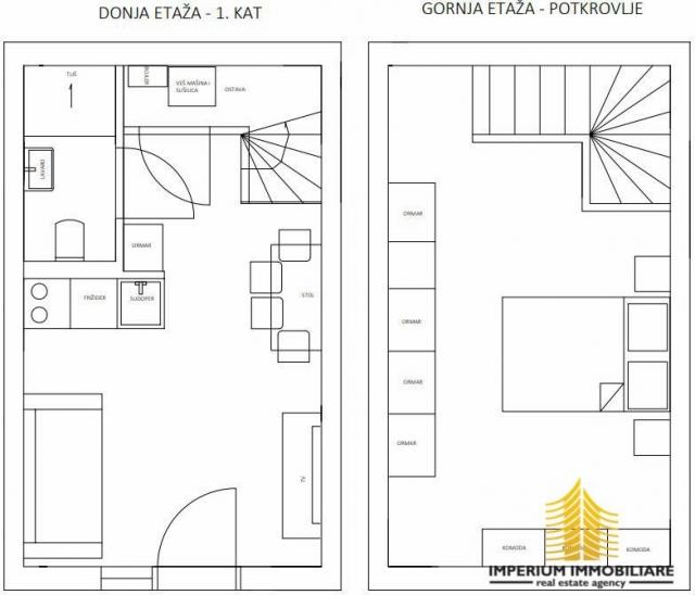 Stan: Donji Grad, armirano-betonska zgrada, NOVOUREĐEN