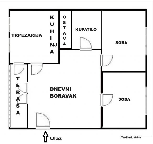 STARI GRAD DORĆOL 76m2 , (T)+G , 254900e