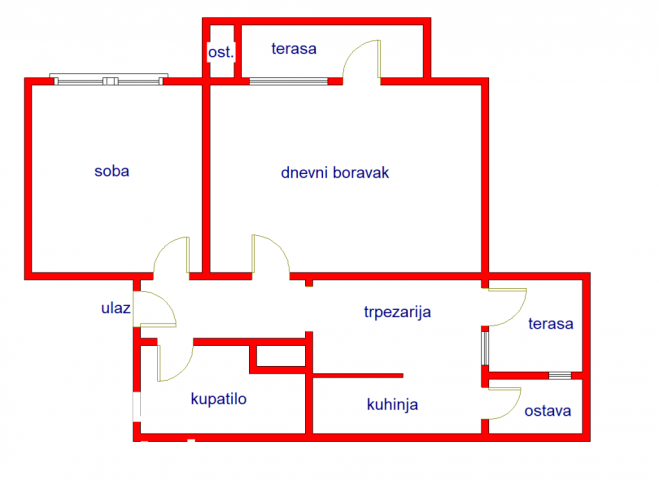 2 Dvosoban stan NOVI SAD, 154500€