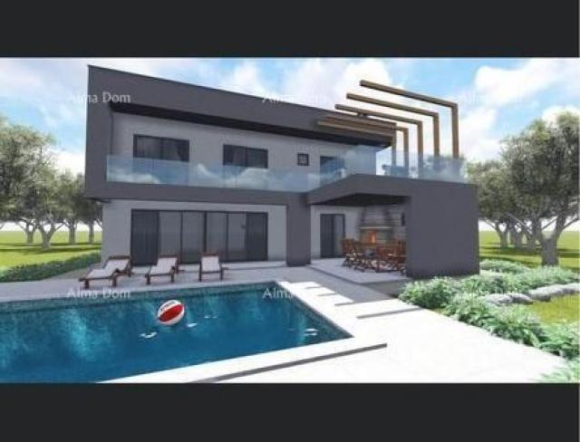 House Rau Bau Villa under construction for sale, Labin