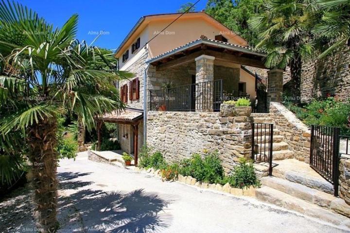 House Stone house with swimming pool and panoramic view.