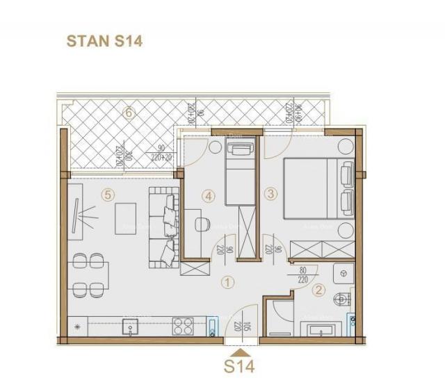 Wohnung Poreč, im Bau befindliches Wohn- und Geschäftshaus mit Wohnungen und Tiefgaragen