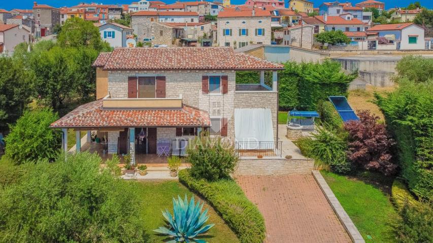 Exclusive! Brtonigla! Stone house with sea view and swimming pool!