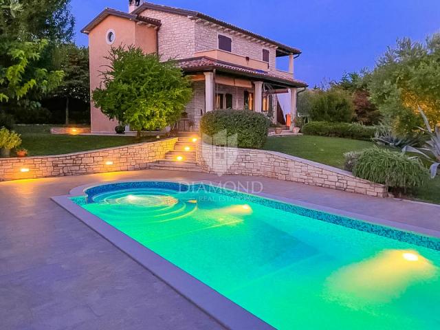 Exclusive! Brtonigla! Stone house with sea view and swimming pool!