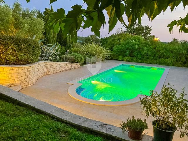 Exclusive! Brtonigla! Stone house with sea view and swimming pool!