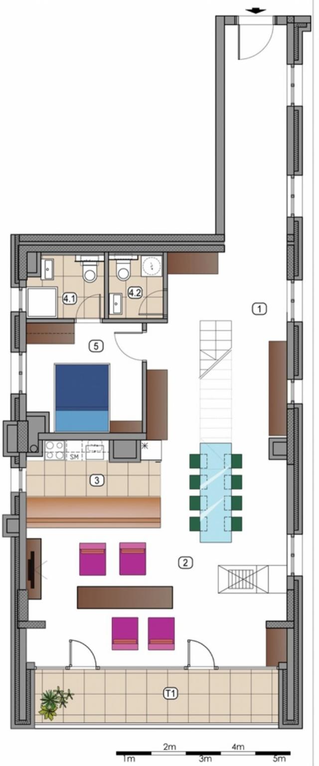 Blok 65, Tošin Bunar, 4. 0, 188m2, 9/10, dupleks