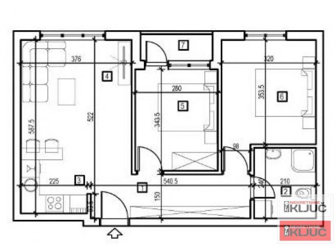 ADICE, 57m2, Dvoiposoban sa pdv