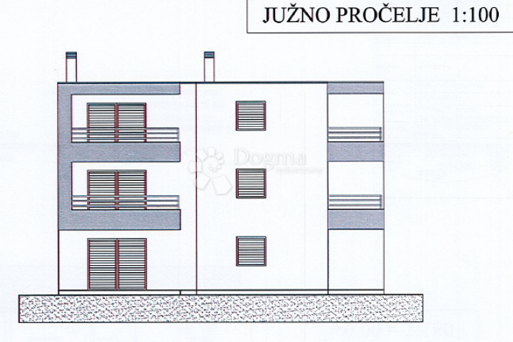 Two-room apartment on the 1st floor, new building, Umag