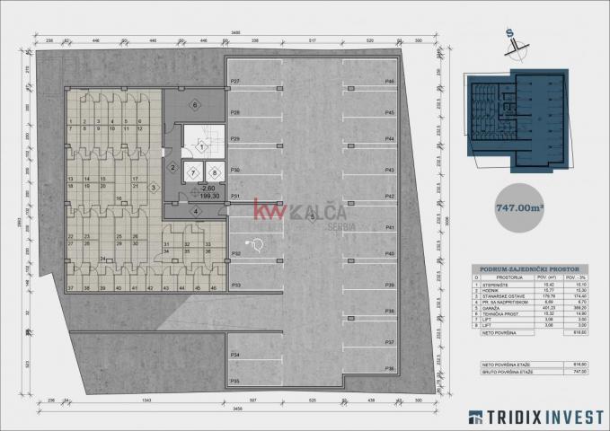 Na prodaju 4. 0 stan na I spratu, 89m2