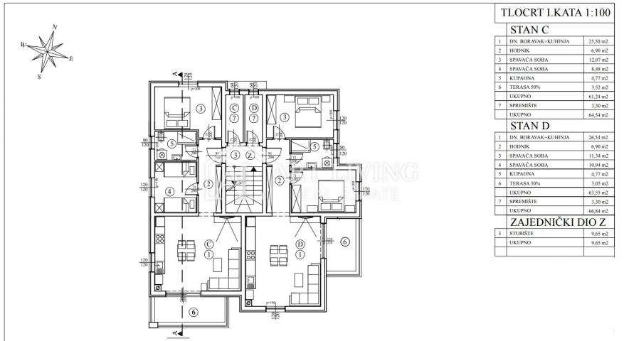 Istrien, Umag, Umgebung - moderne Wohnung im ersten Stock - NEUES GEBÄUDE