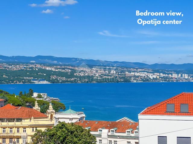 OPATIJA, CENTAR - 3S+DB stan 140m2 u novogradnji u centru Opatije, garaža, terasa, pogled na more