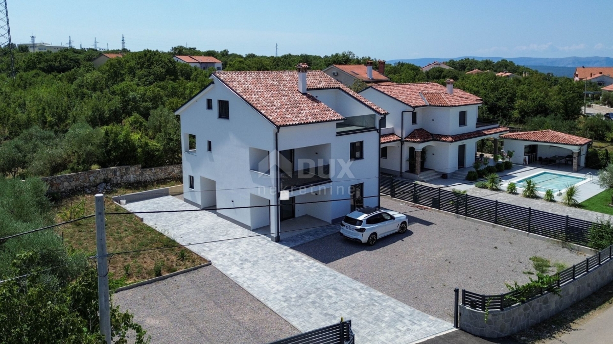 KRK ISLAND, RASOPASNO - Family house with a roof terrace, new construction near the sea!