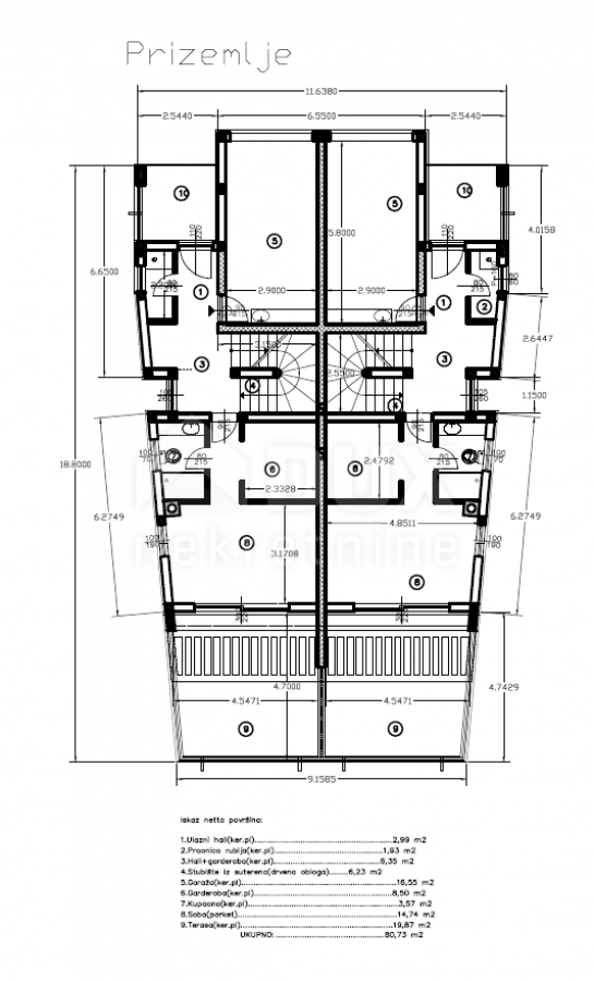 RIJEKA, KOSTRENA – zwei Villen mit zwei Swimmingpools, Garage, prächtiger Neubau mit Meerblick, selt