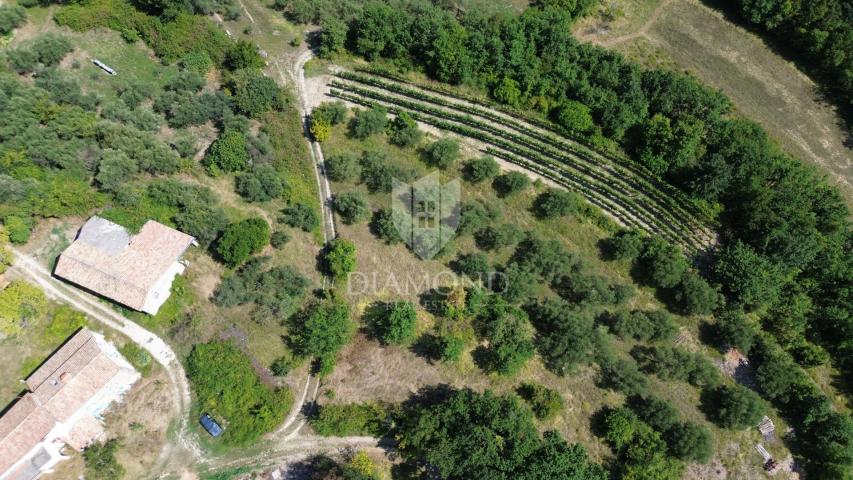 Cerovlje, surroundings, building plot with a beautiful view