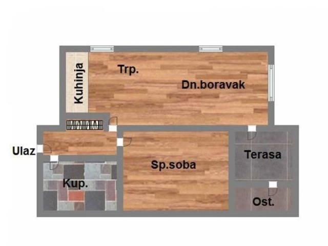 Stara Detelinara - 46m2 - dvosoban 