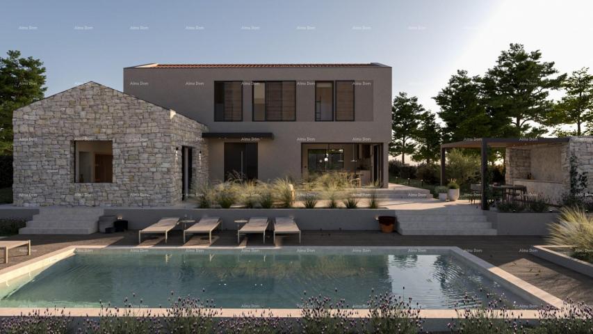 House A modern villa with swimming pool and wellness near Vrsar!