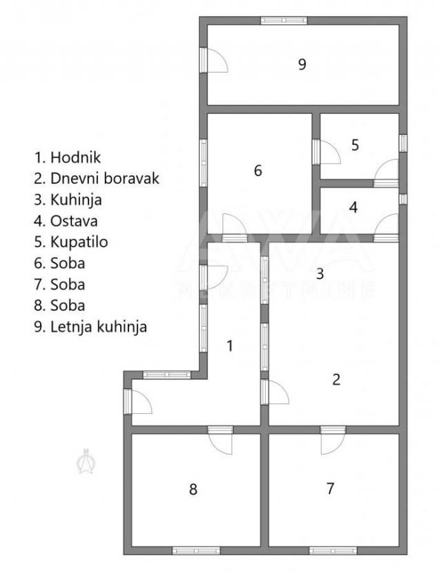 Sonta. Očuvana, nameštena 121m2 kuća, plac 7. 5ar