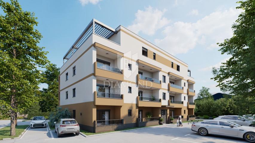 Poreč, Umgebung, moderne Dreizimmerwohnung, Neubau!