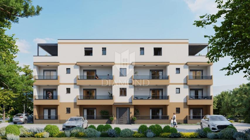 Poreč, surroundings, modern three-room apartment, new building!