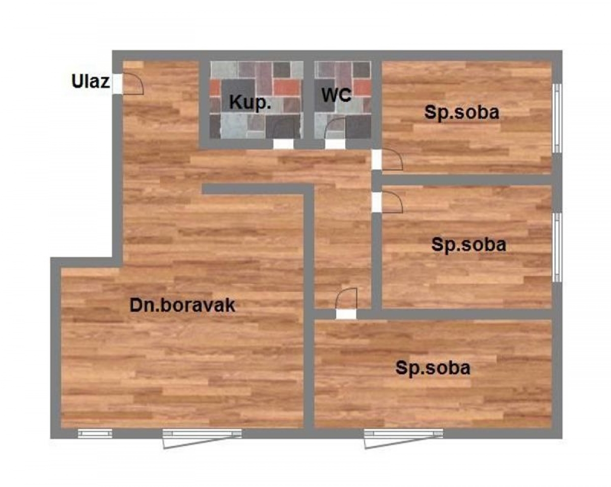 - Komforan četvorosoban - Klisa - 75m2 -