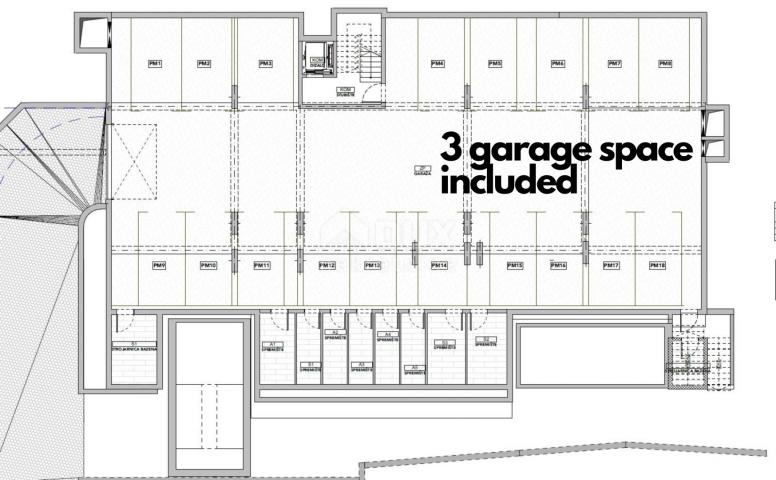 OPATIJA, ZENTRUM – größere Wohnung in einem exklusiven Neubau oberhalb des Zentrums von Opatija mit 